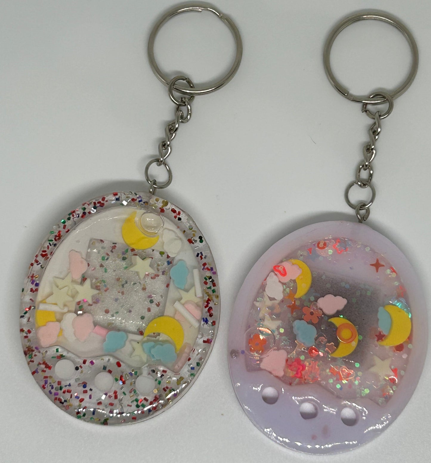 Resin Virtual Pet Shaker Keychain