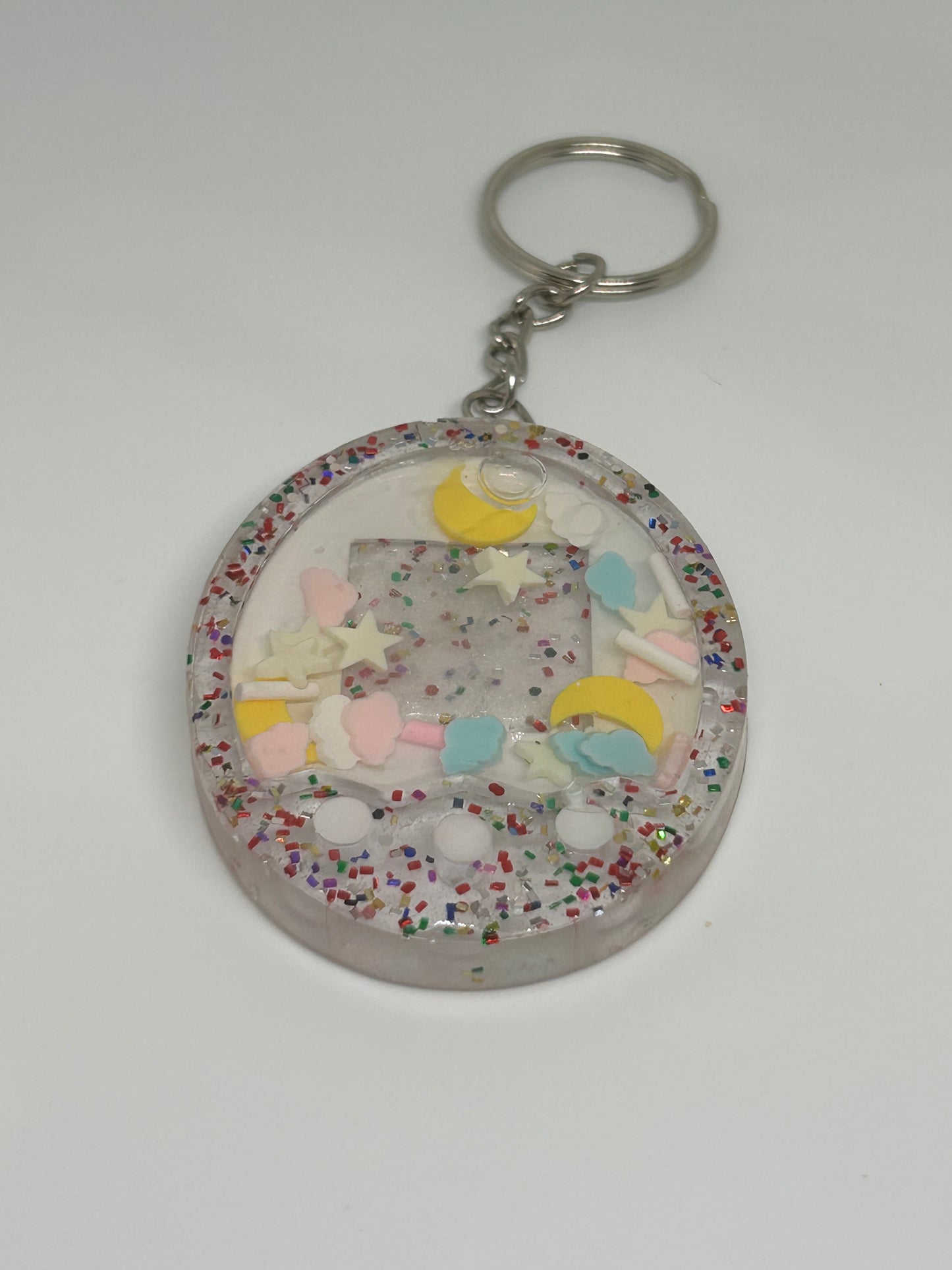 Resin Virtual Pet Shaker Keychain