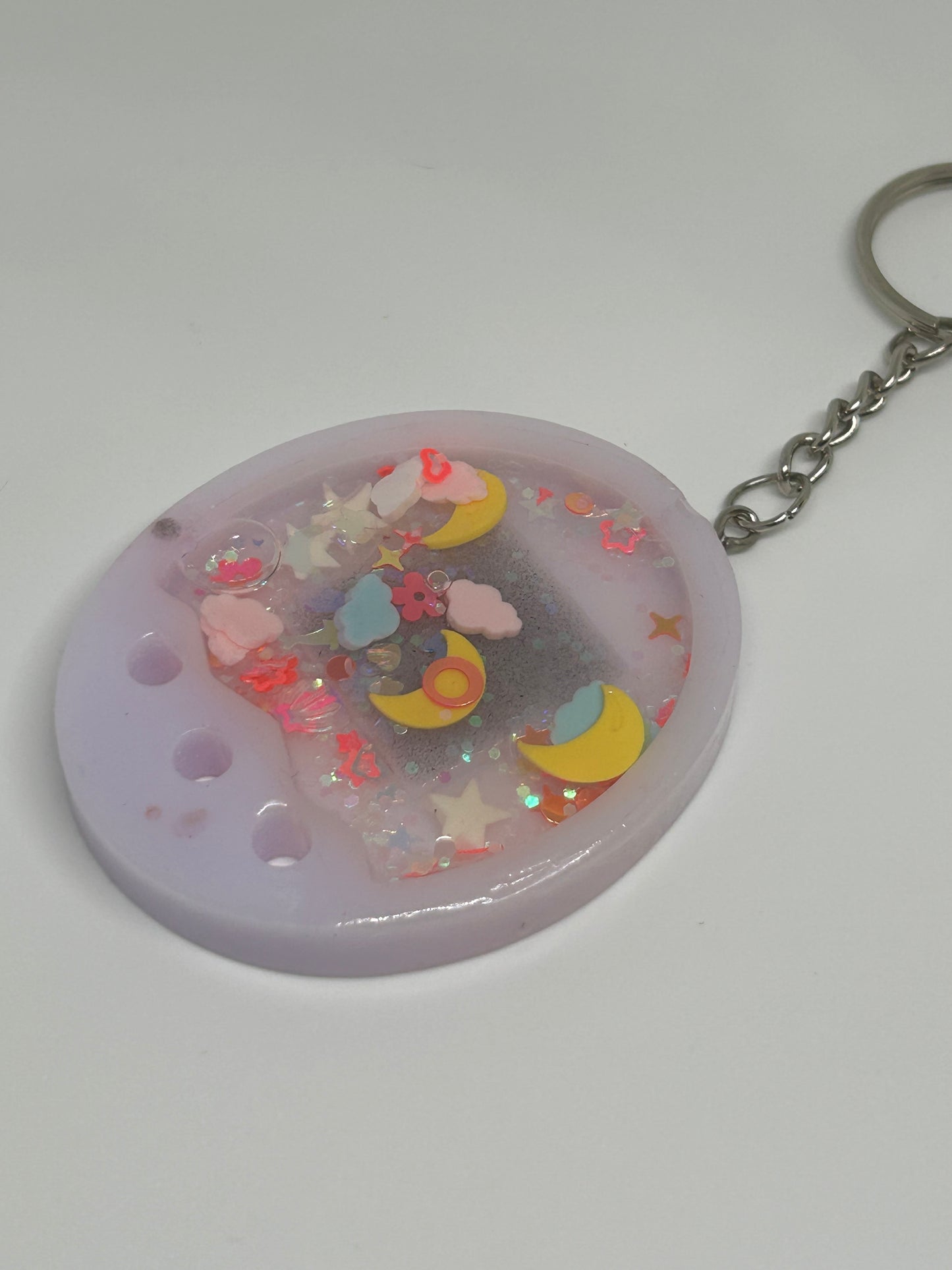 Resin Virtual Pet Shaker Keychain