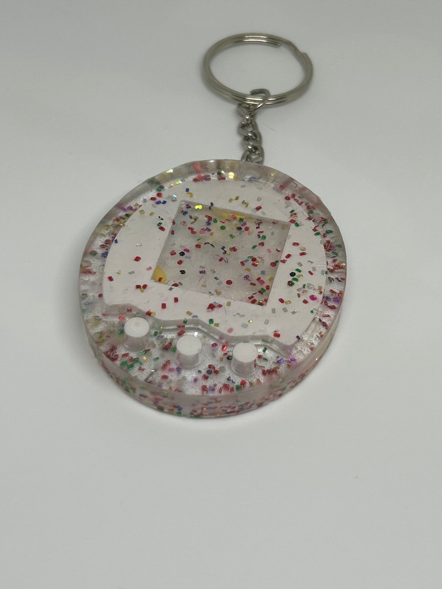 Resin Virtual Pet Shaker Keychain