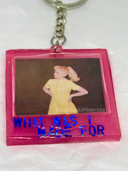 Billie What Was I Made For Polaroid Inspired Keychain