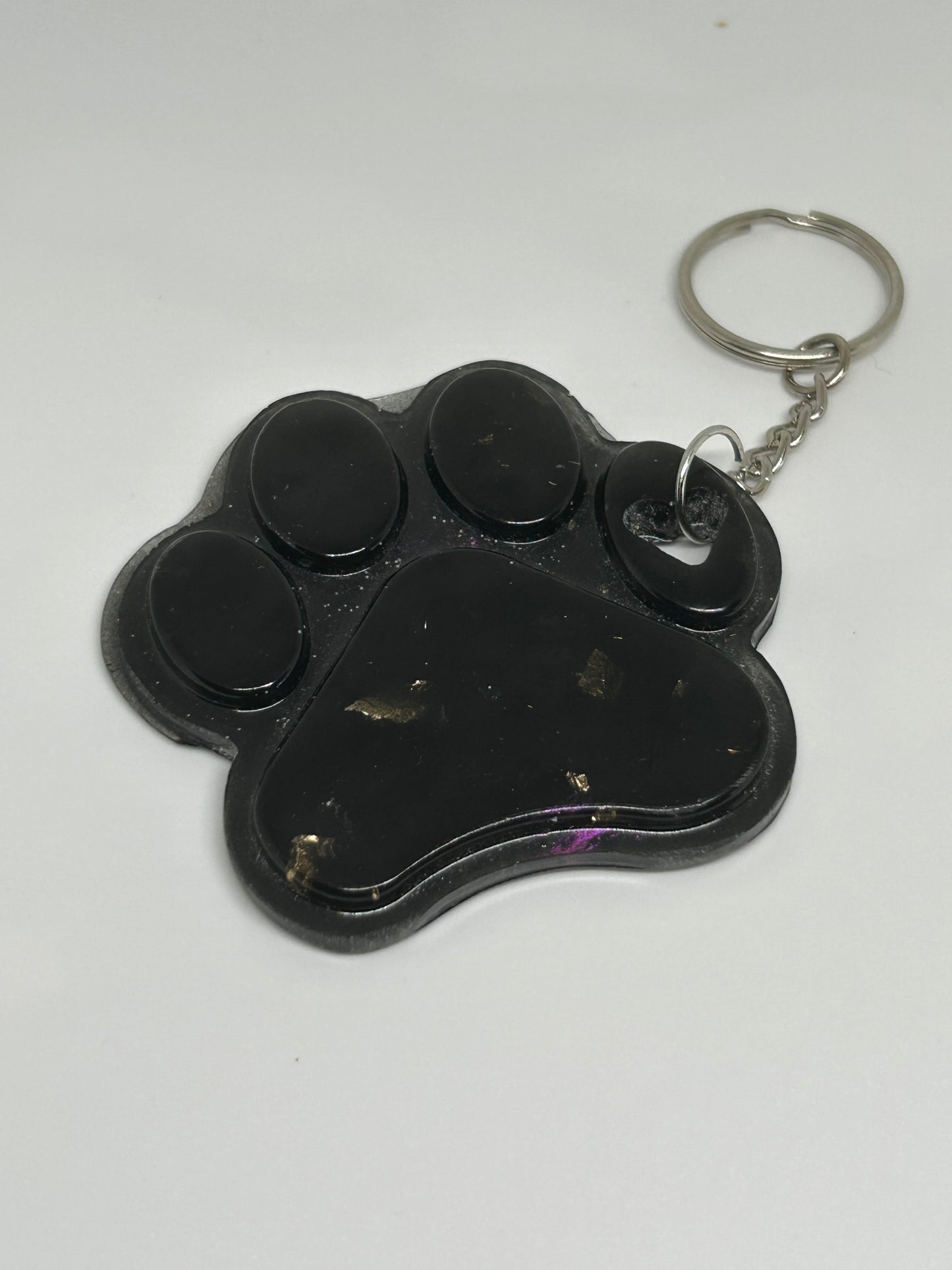 Resin Paw Print Key Chain
