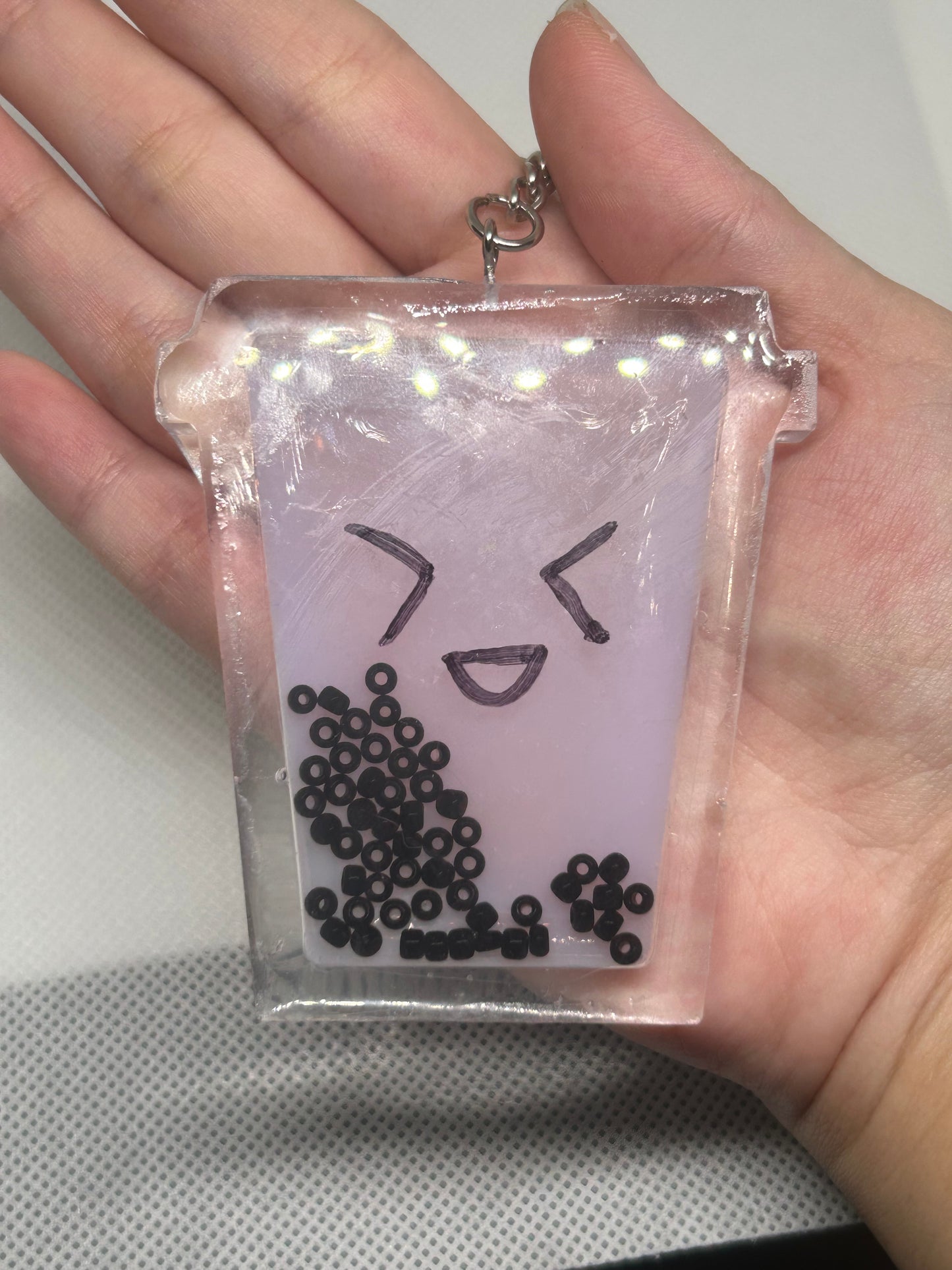 Boba Bubble Tea Shaker Keychain