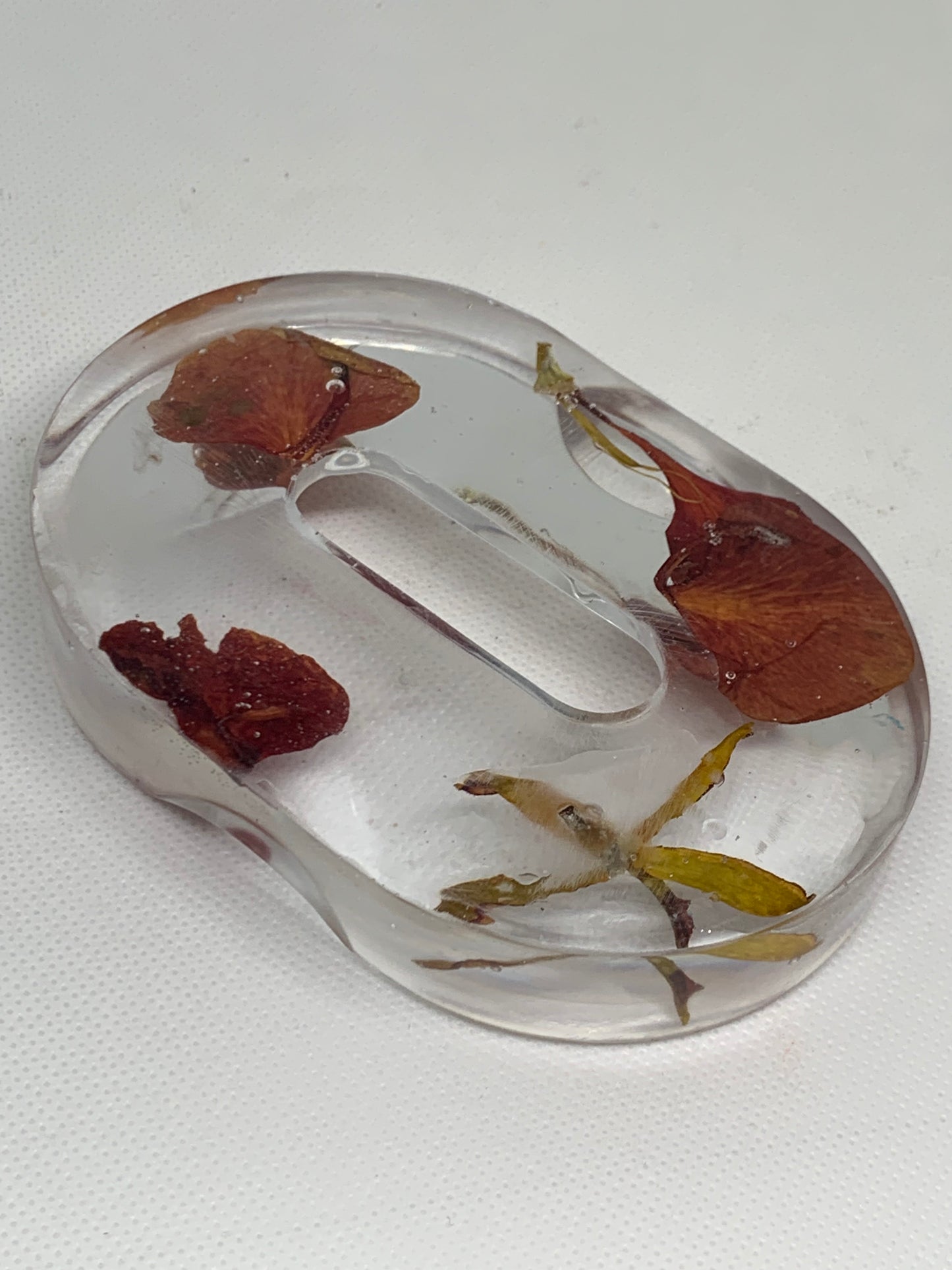 Resin Pressed Flower Soap Dish