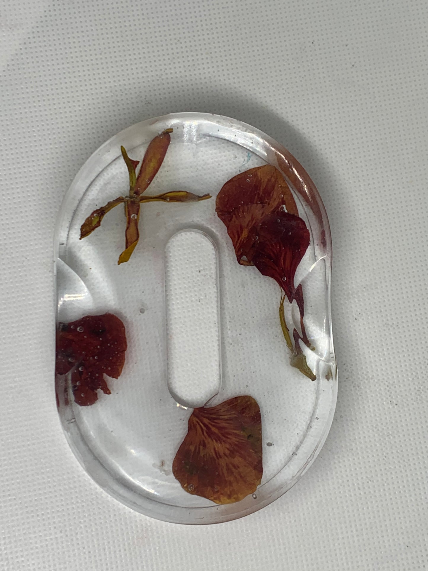 Resin Pressed Flower Soap Dish