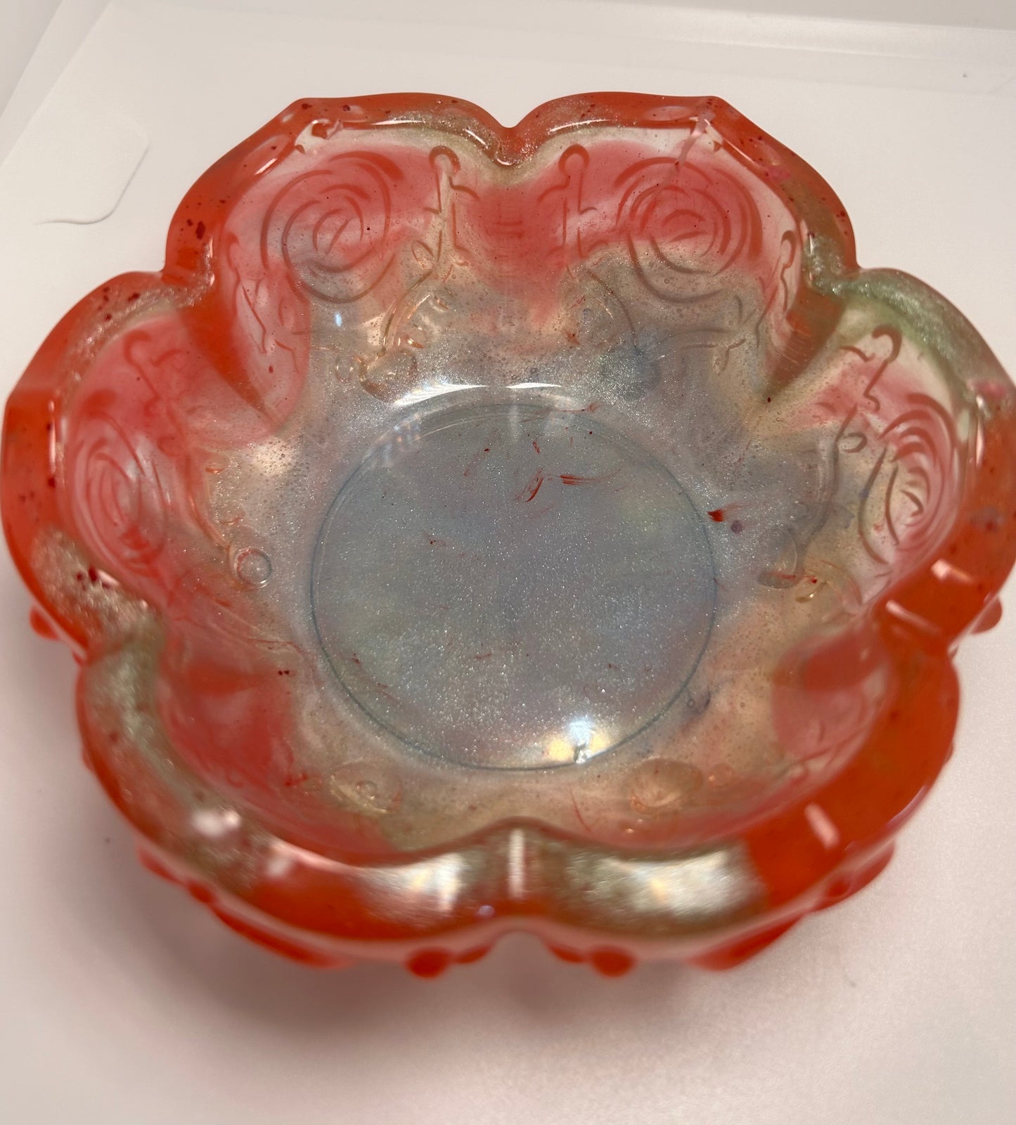 Multi Colored Resin Trinket Dish