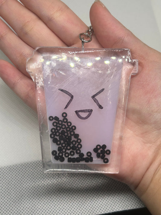 Boba Bubble Tea Shaker Keychain