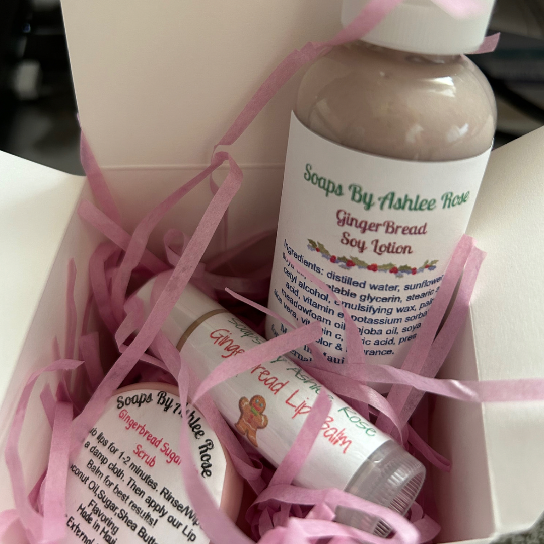 Mini Body Care Gift Set Gingerbread or Peppermint