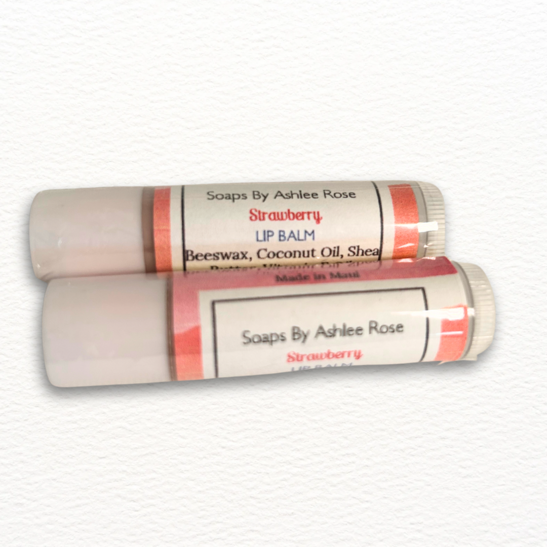 Strawberry Flavor Beeswax Lip Balm