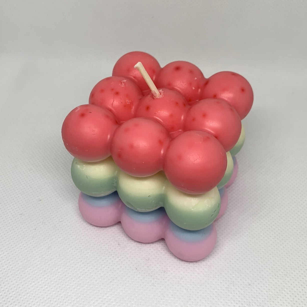 Rainbow Pride Bubble Candle Beeswax & Soy Wax Blend